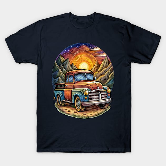 Vintage Truck T-Shirt by Sarcastic Merch